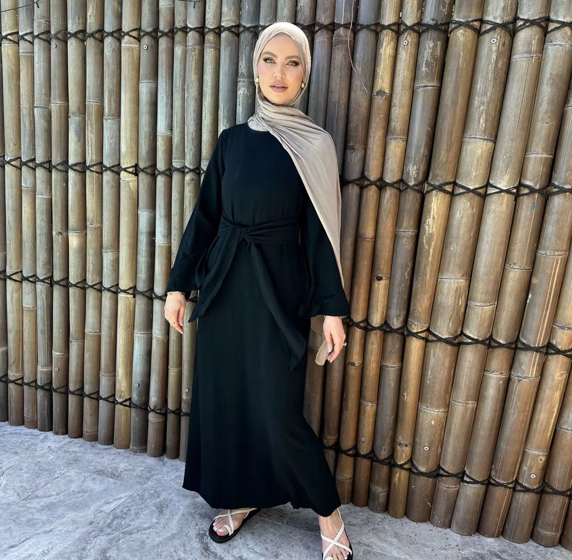ABAYA CEINTURÉ LINA