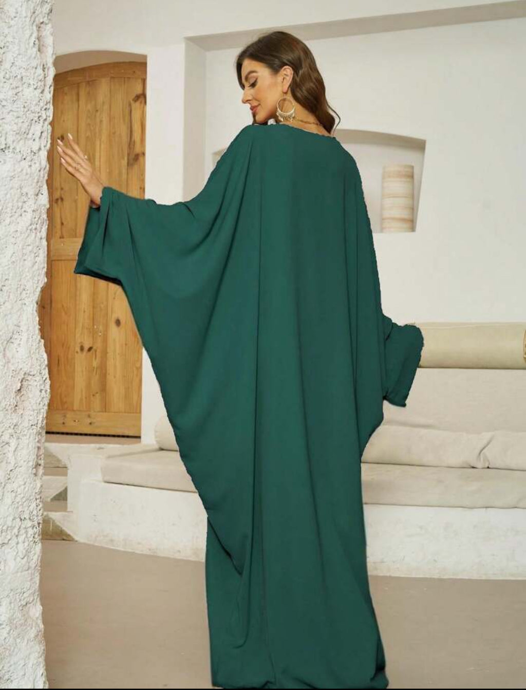 ABAYA PAPILLON AVEC FOULARD ASSORTI