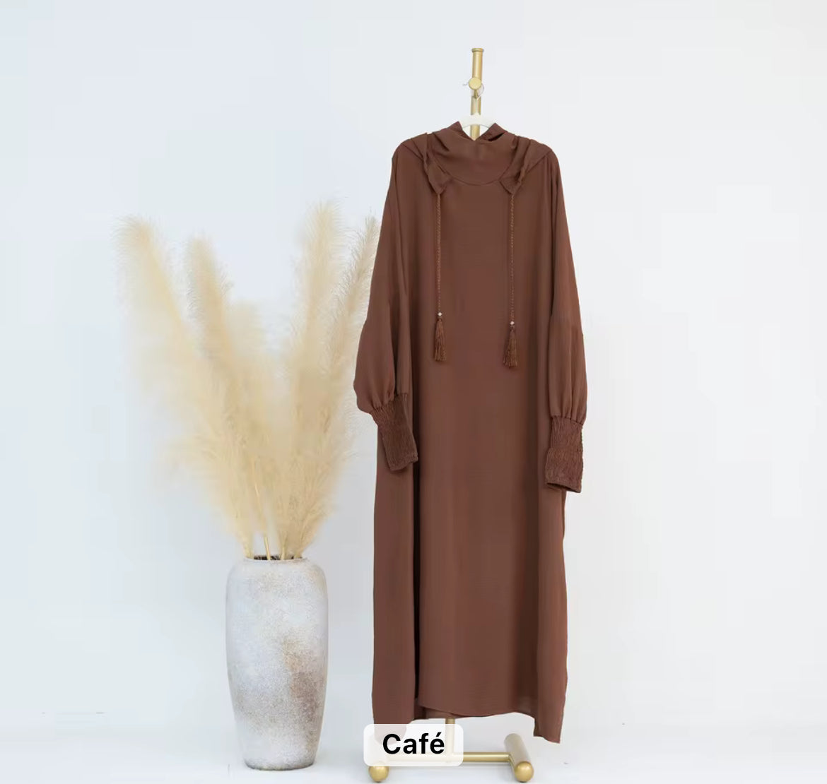 ✨ Robe de Prière Confortable avec Hijab Intégré ✨