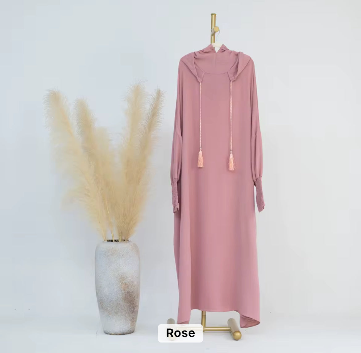 ✨ Robe de Prière Confortable avec Hijab Intégré ✨