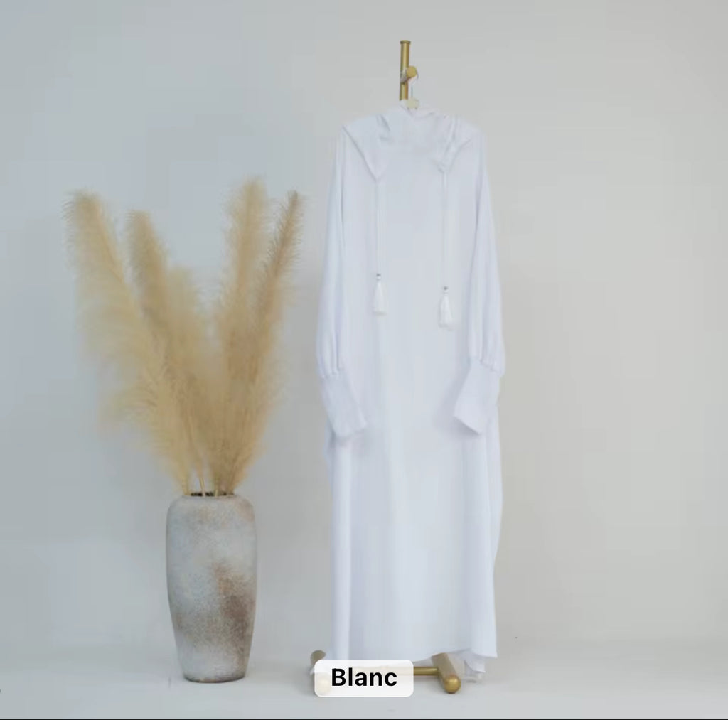 ✨ Robe de Prière Confortable avec Hijab Intégré ✨