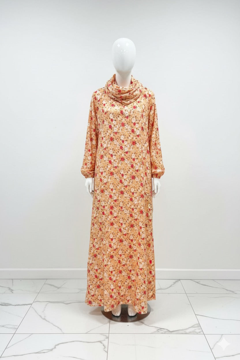 🌺ROBE ROSE ~ voile intégré