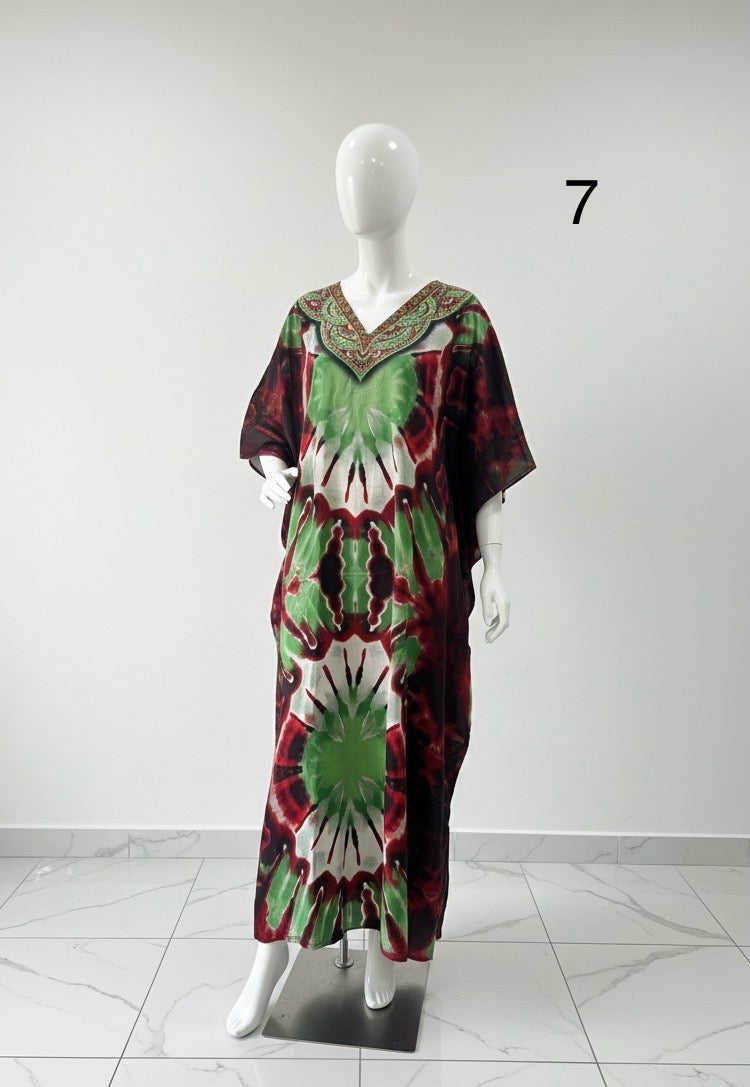 ROBE GÉO avec foulard assorti