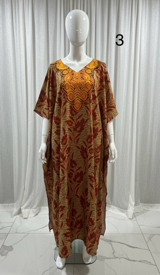 ROBE GÉO avec foulard assorti