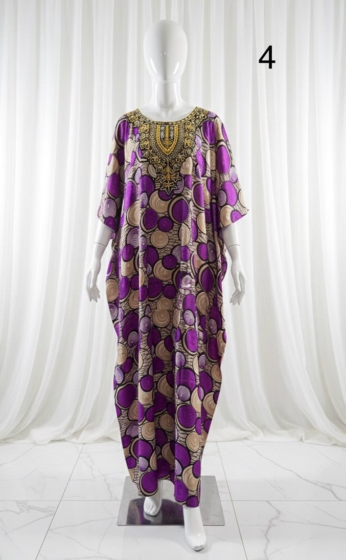 ROBE GÉO avec foulard assorti