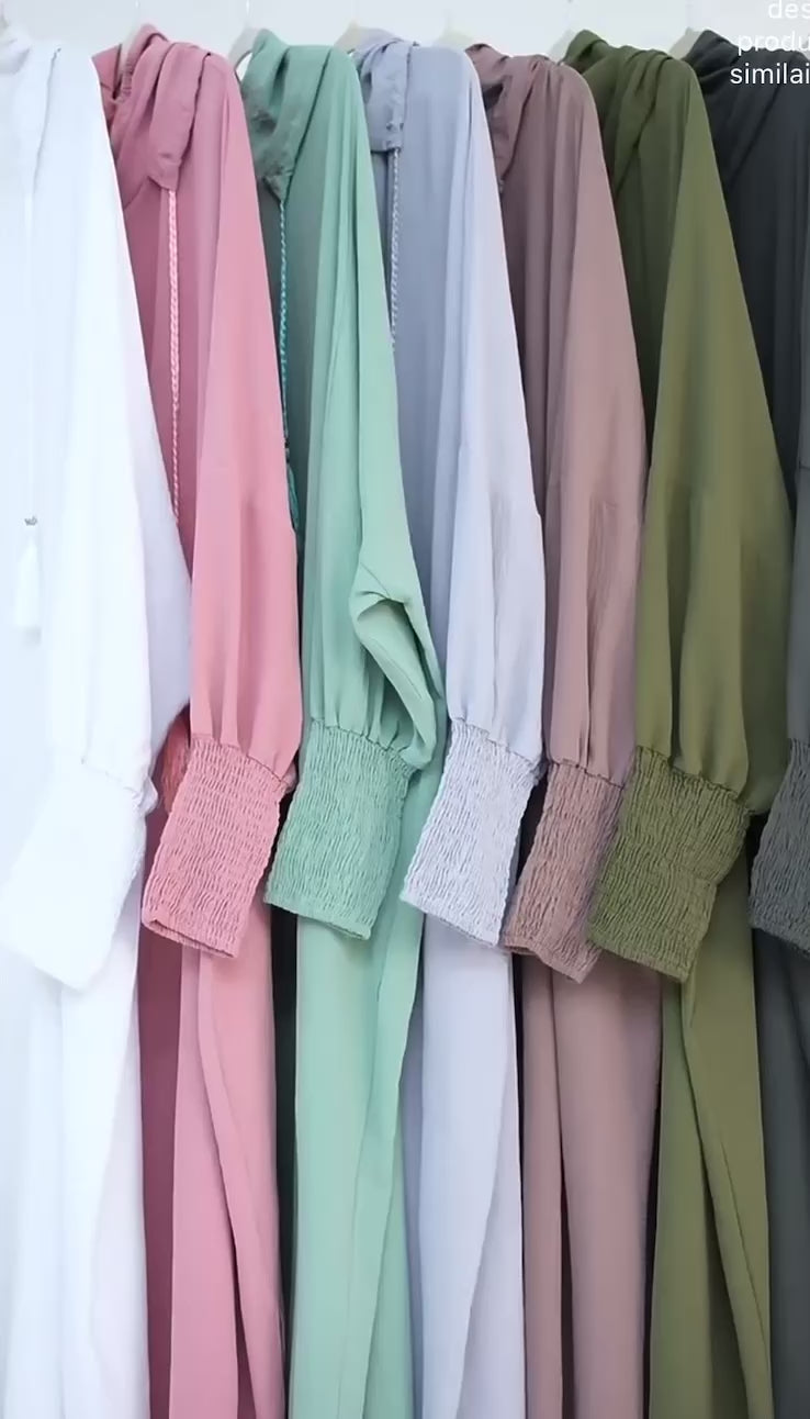 ✨ Robe de Prière Confortable avec Hijab Intégré ✨