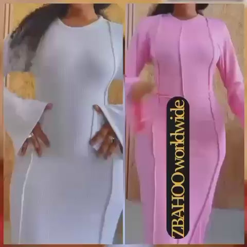 Robe Longue Sculptante