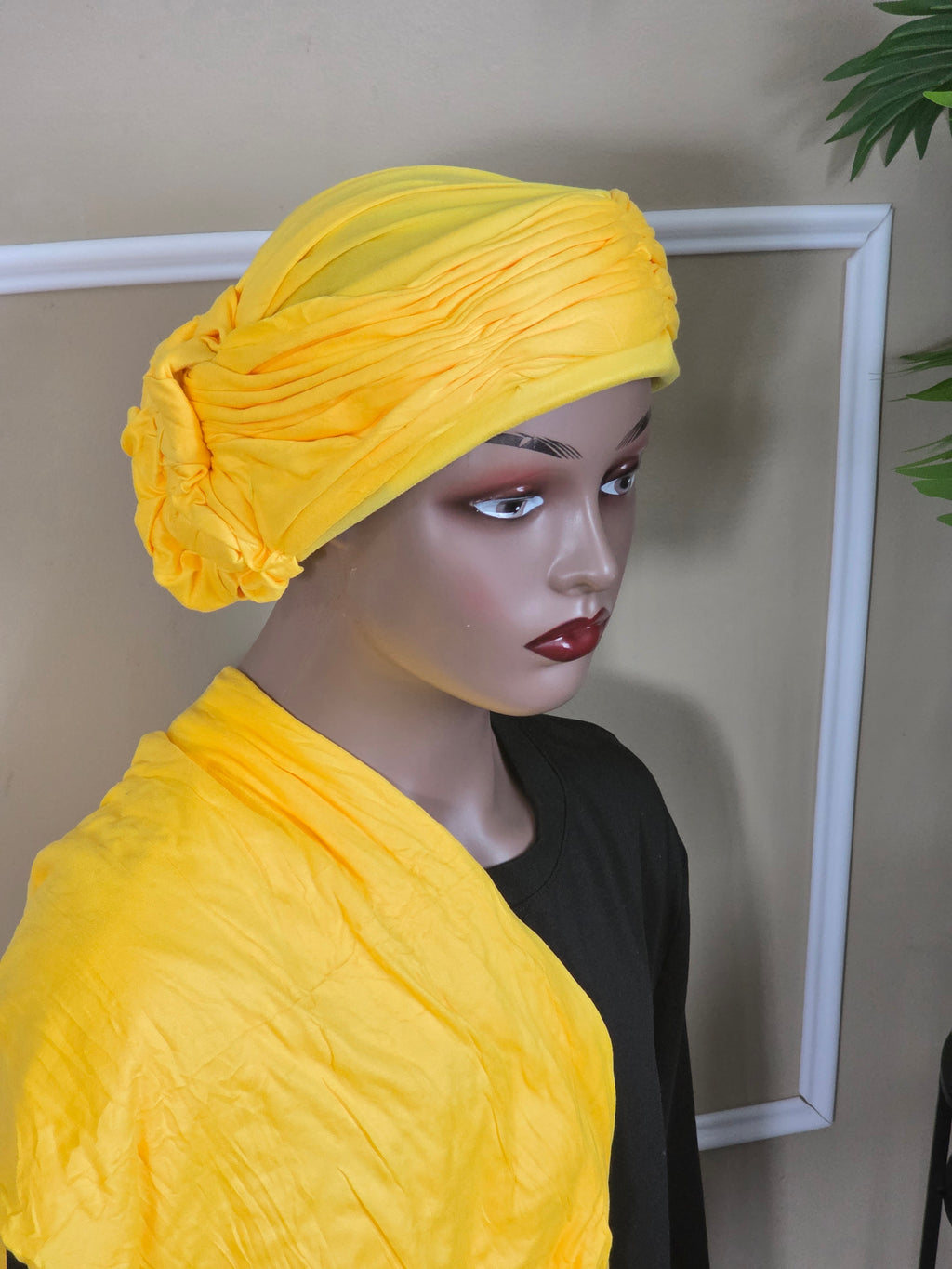 Turban simple avec foulard assorti