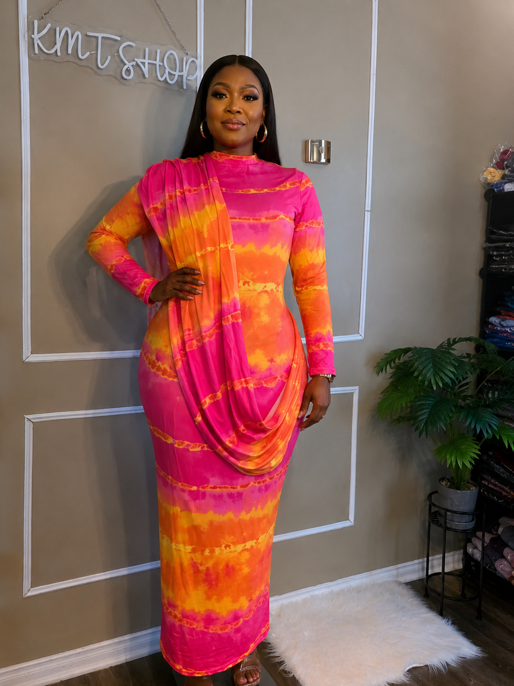 Robe Dampe style sari