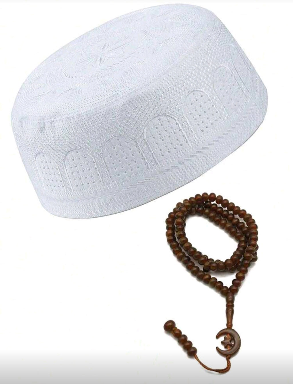 Kufi hat & tasbih set