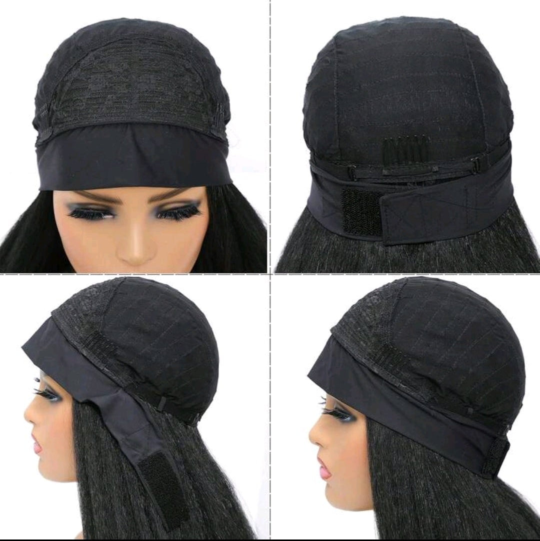 Perruque Bandeau Yaki Naturelle  26 pouces brésilienne Human hair – Volume & Élégance Sans Effort