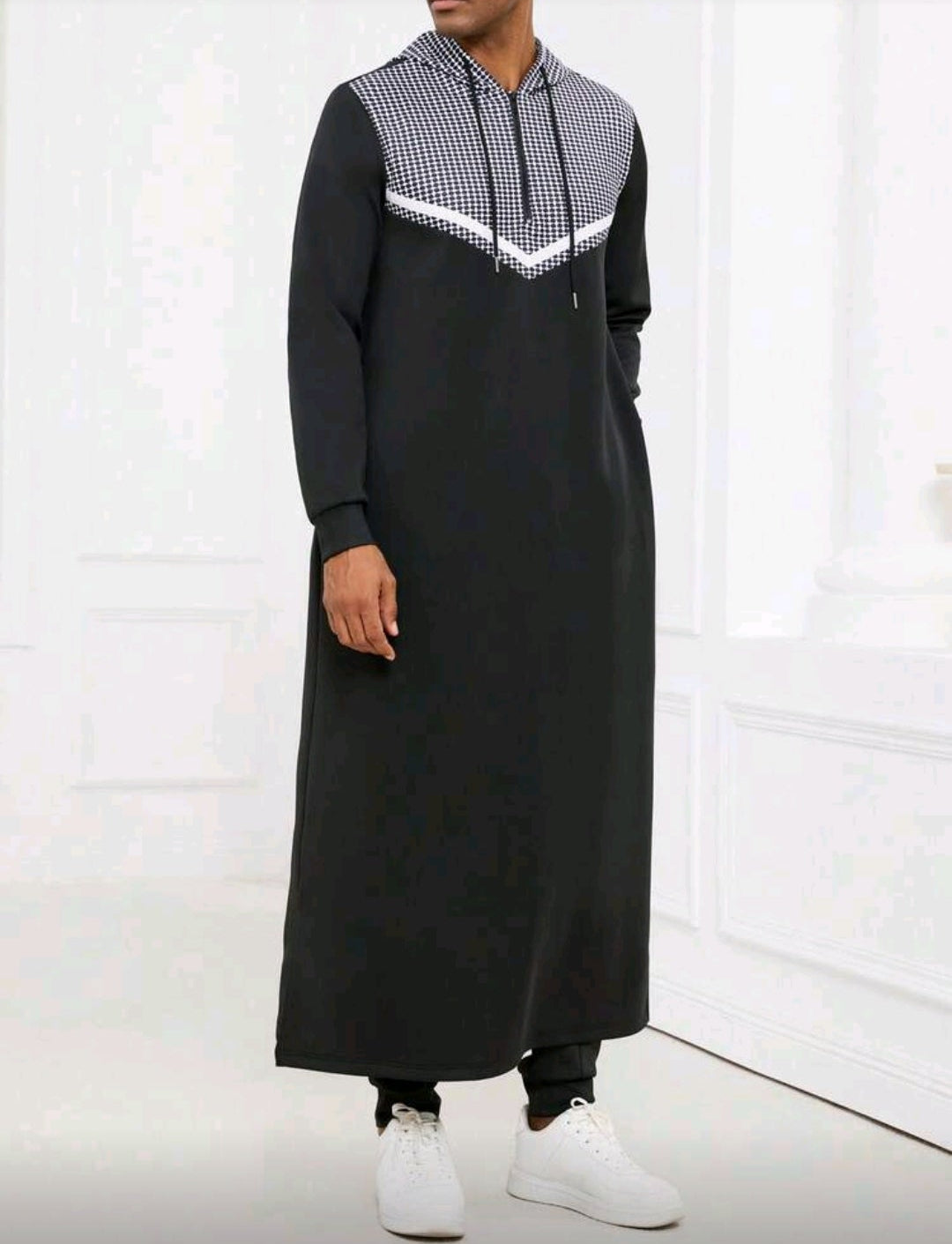 Qamis Homme à Capuche Urban KMT – Coton Premium