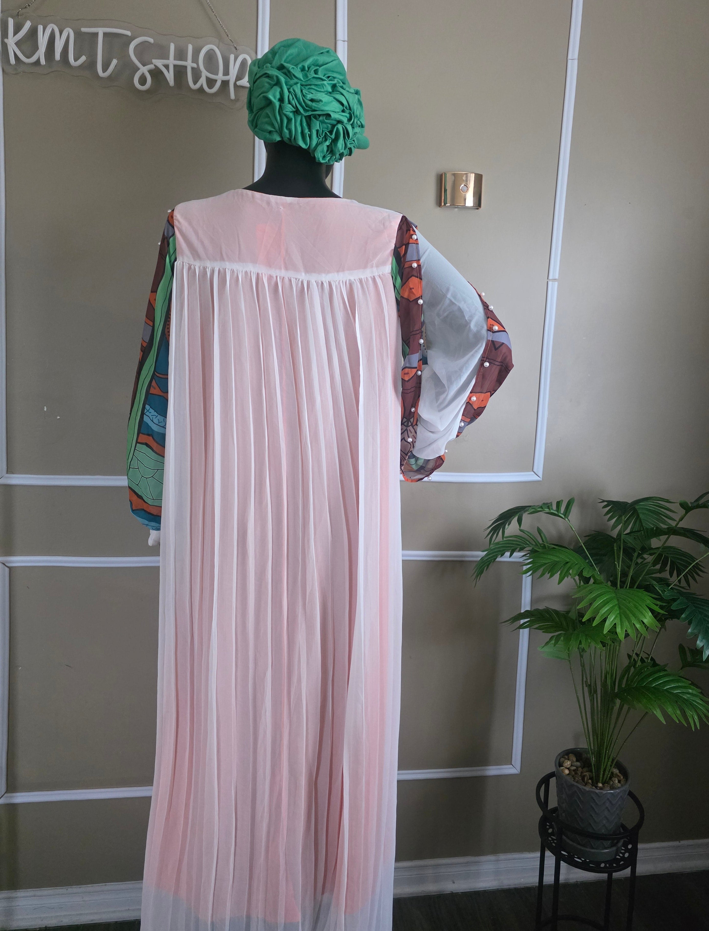 Robe Maxi Plissé chic