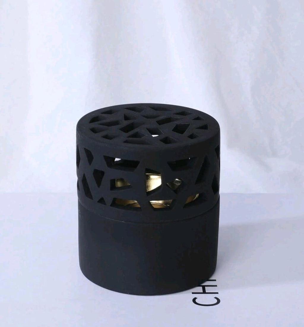 Brûleur d’Encens Architectural - Éclipse Noire