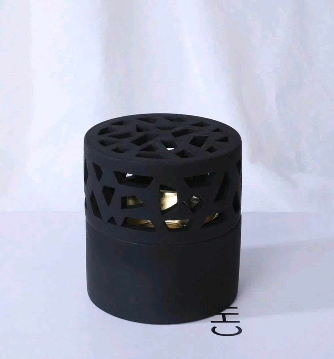 Brûleur d’Encens Architectural - Éclipse Noire