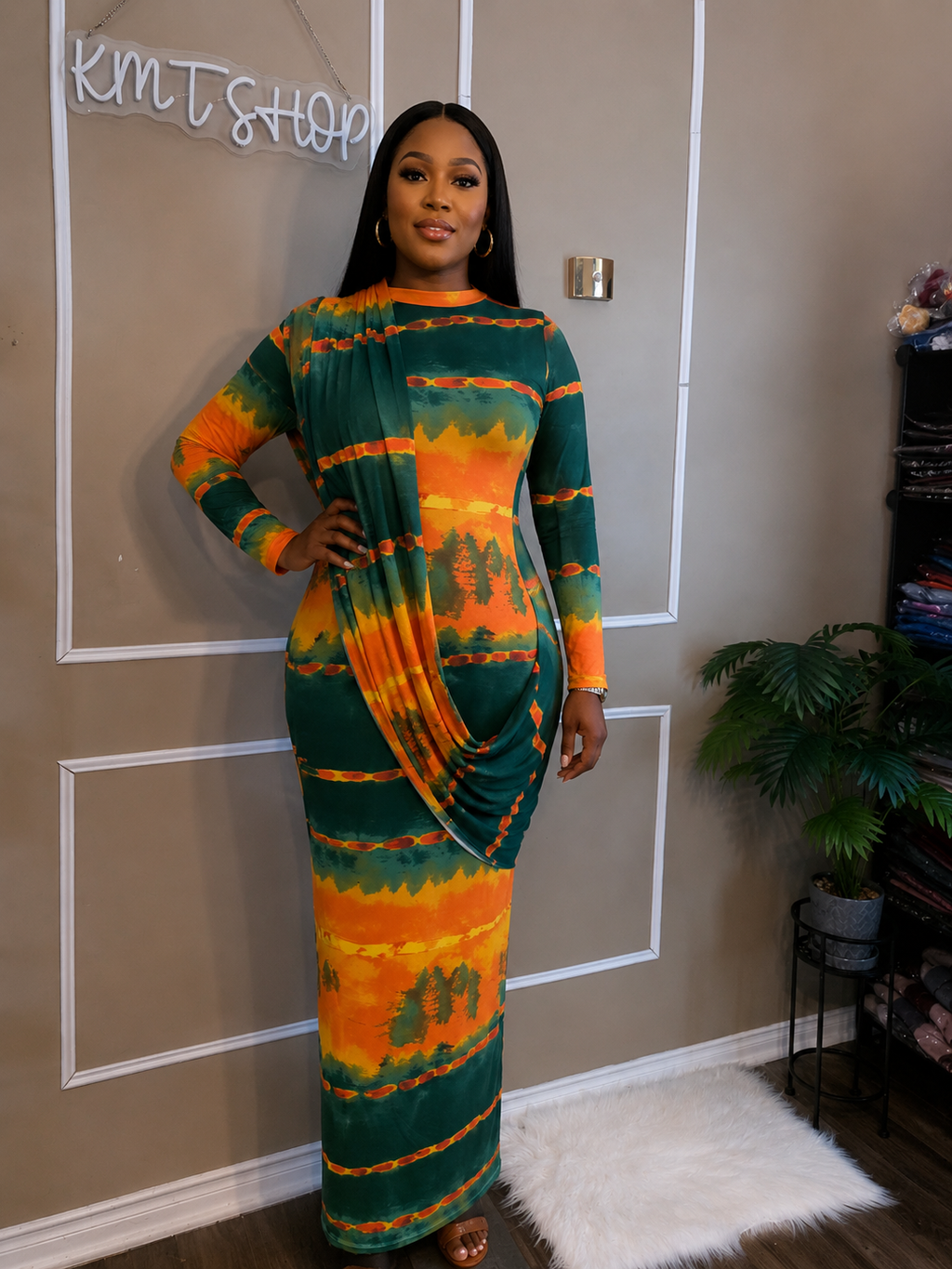 Robe Dampe style sari