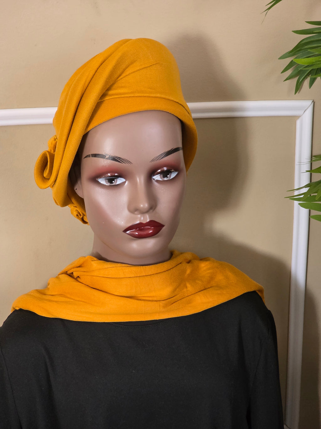 Turban avec foulard assorti