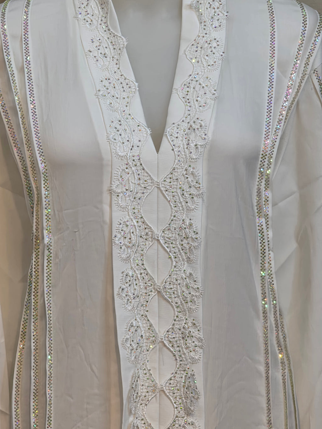 Abaya Élégance white