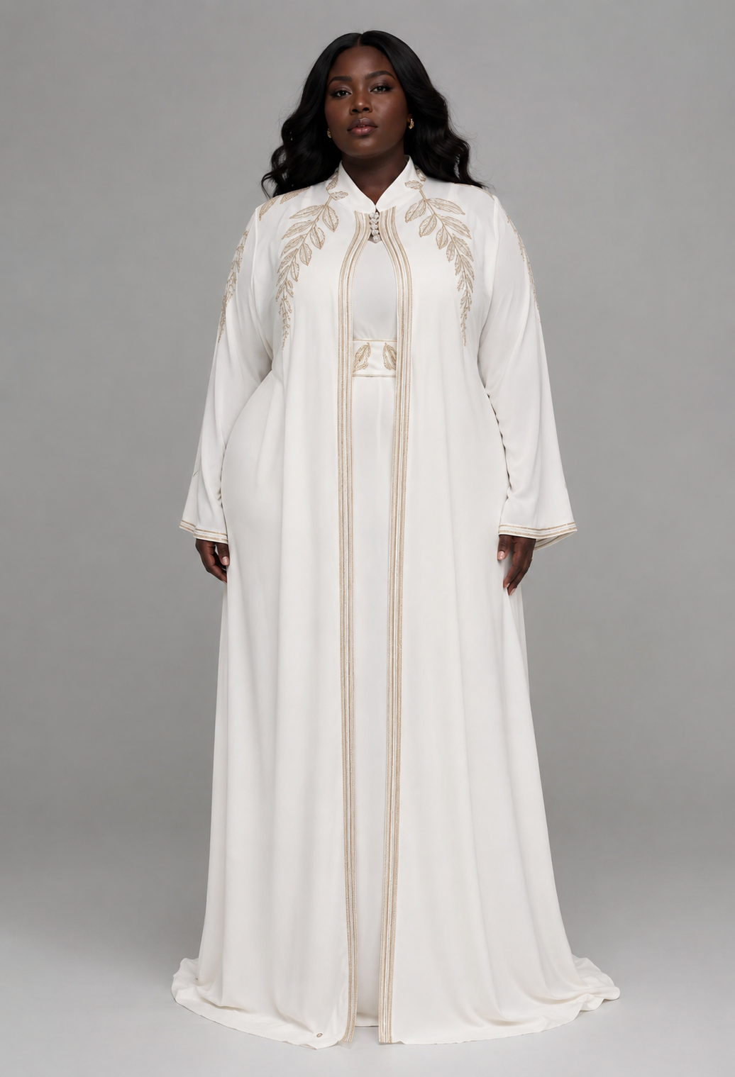 Abaya Éclat Royal - 2 pièces