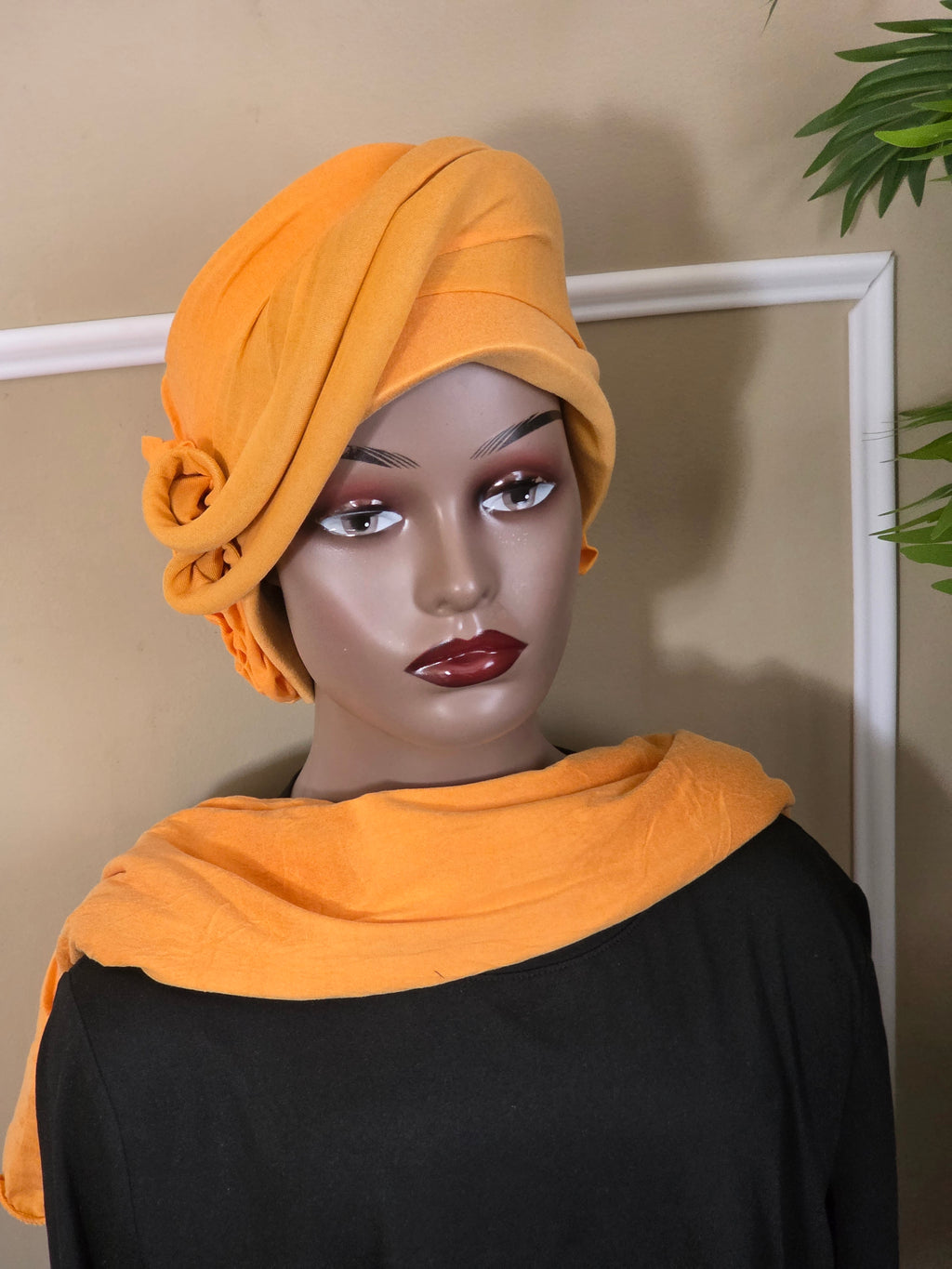 Turban avec foulard assorti