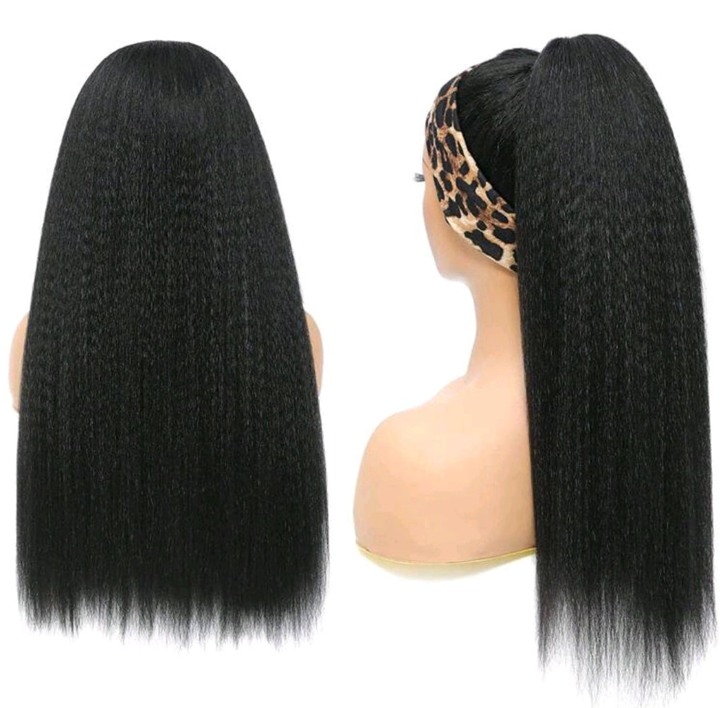Perruque Bandeau Yaki Naturelle  26 pouces brésilienne Human hair – Volume & Élégance Sans Effort