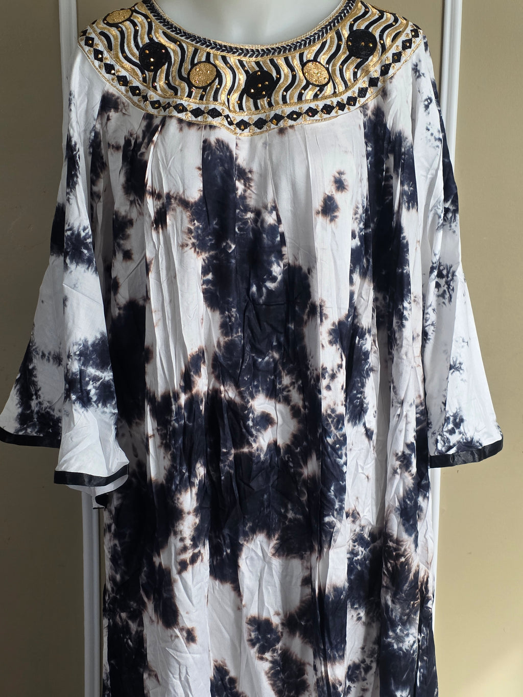 Boubou coton - grand foulard assorti