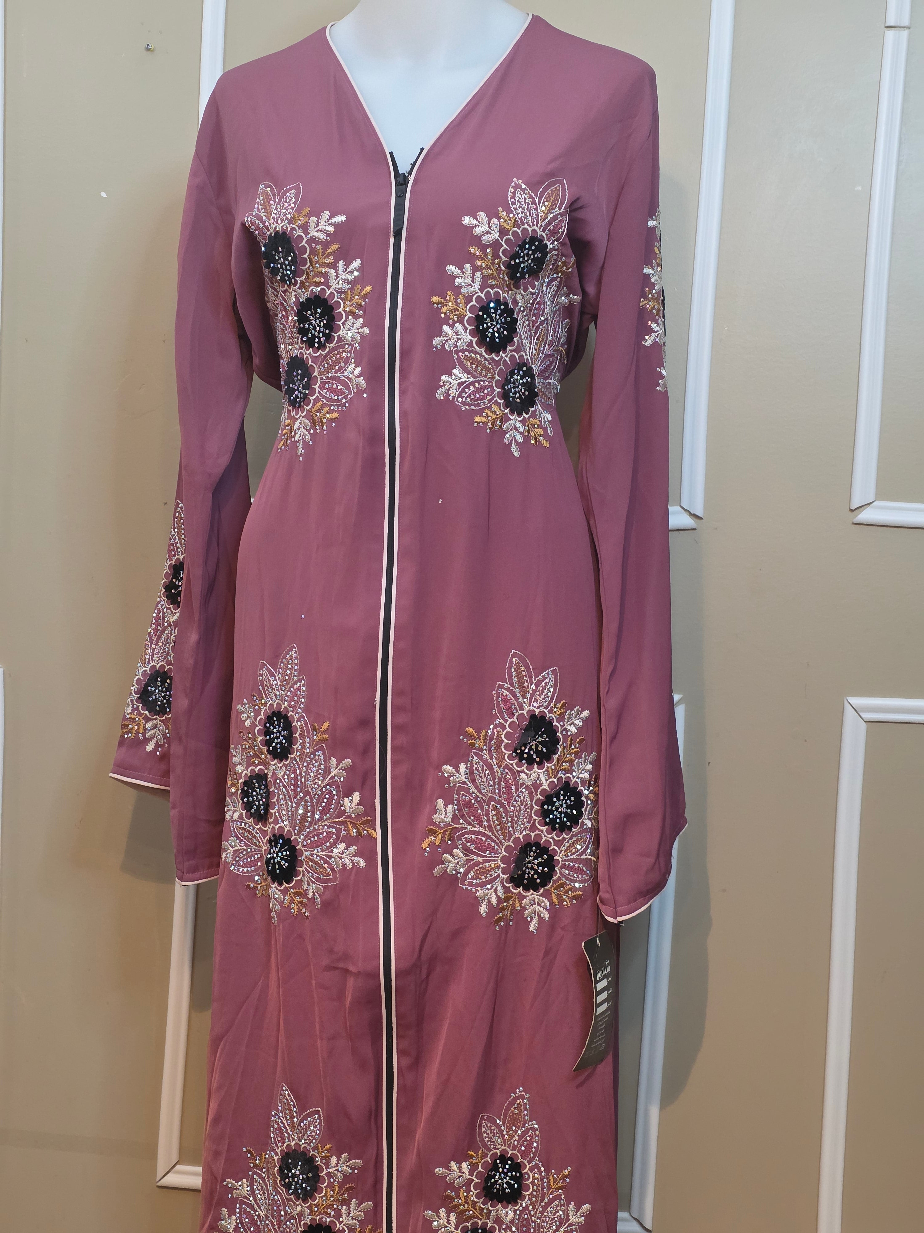 Abaya Flores violet