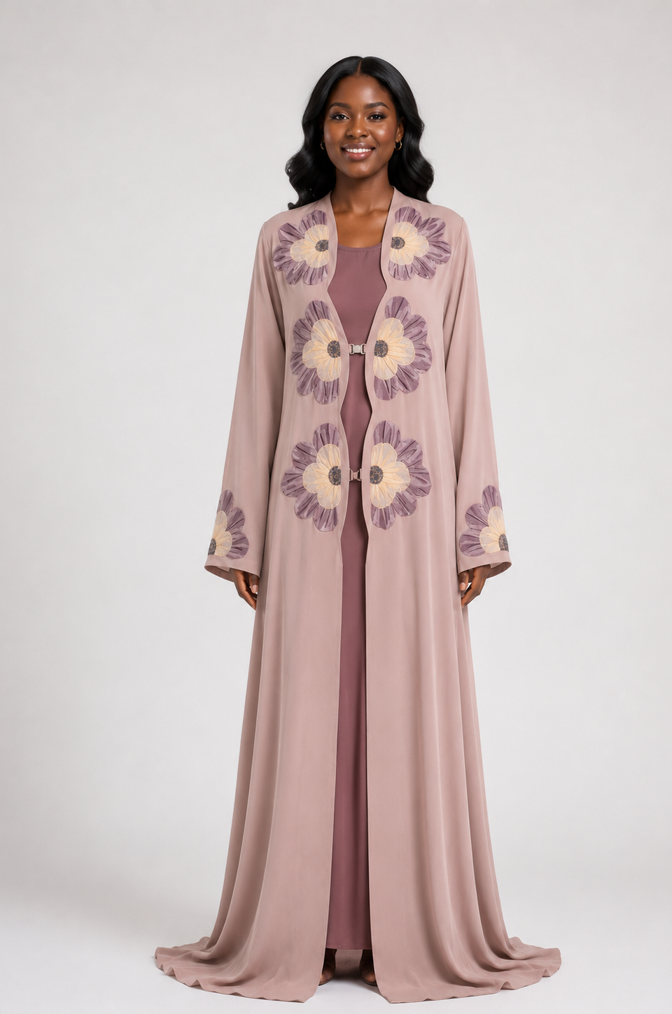 Abaya Dahlia  -  Marron