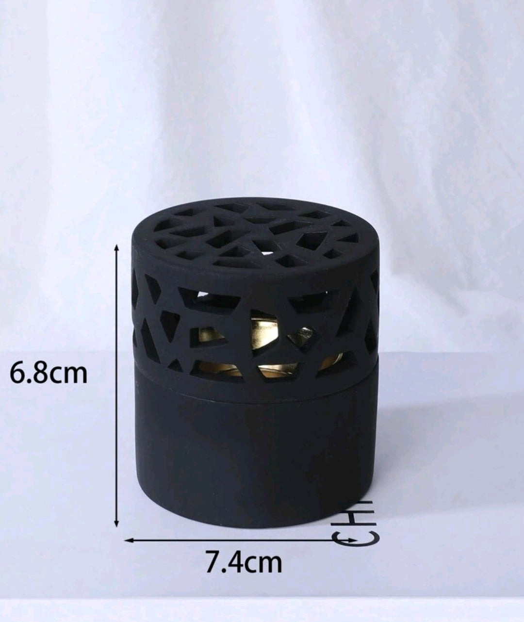 Brûleur d’Encens Architectural - Éclipse Noire