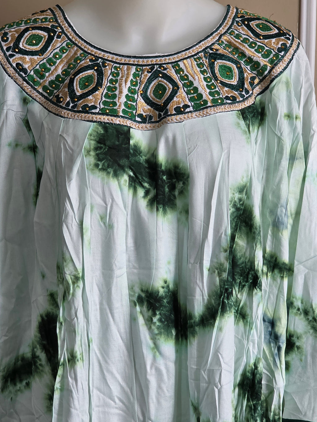 Boubou coton - grand foulard assorti