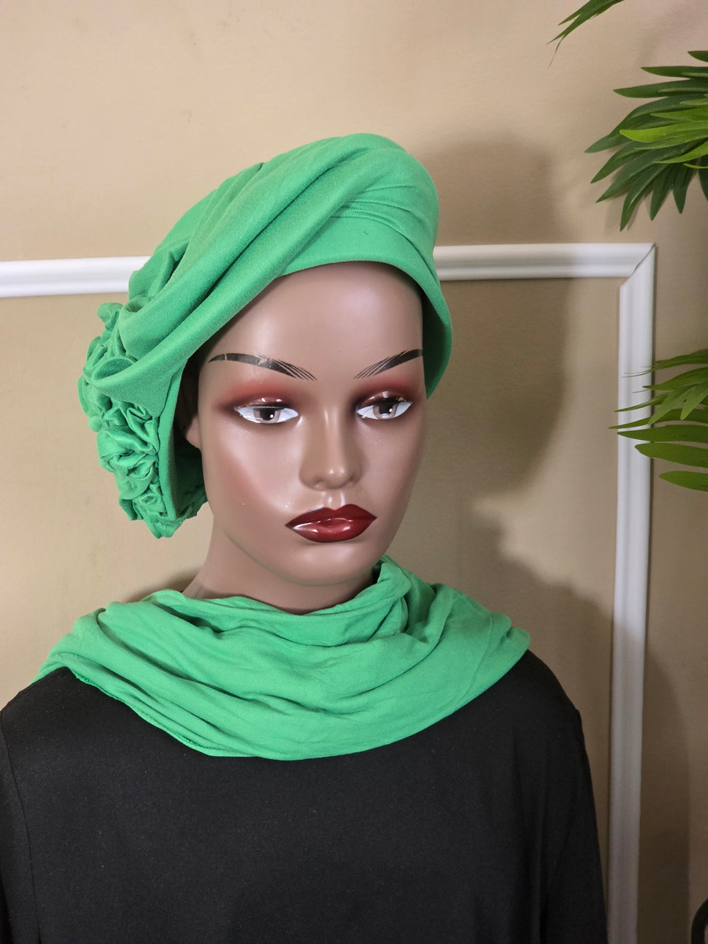 Turban avec foulard assorti