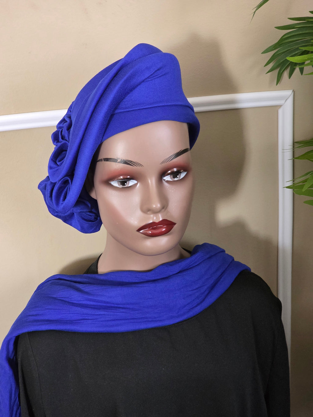 Turban avec foulard assorti