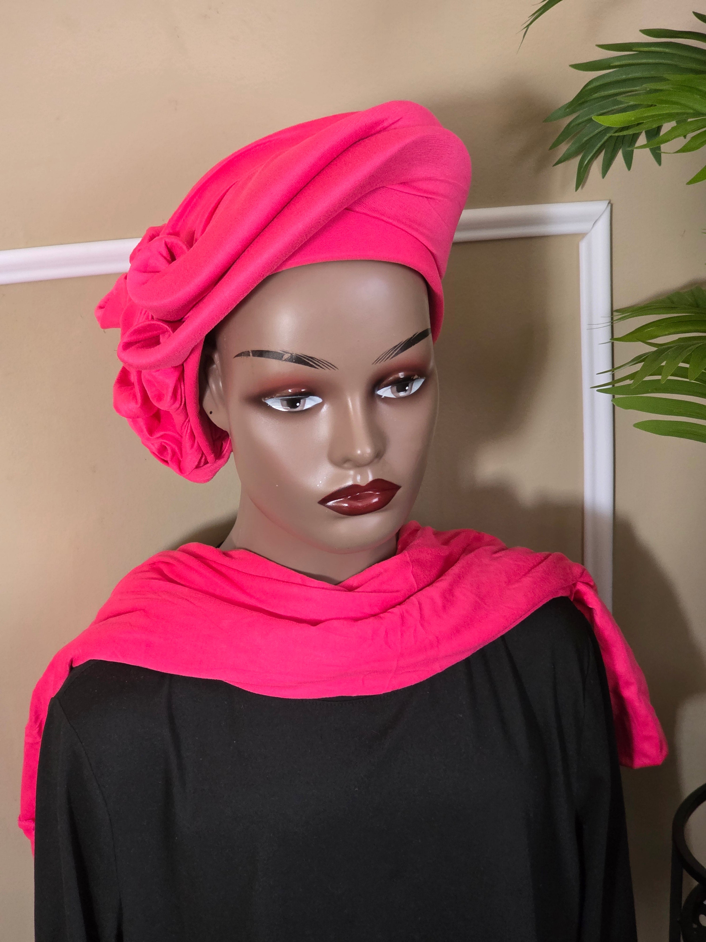 Turban avec foulard assorti