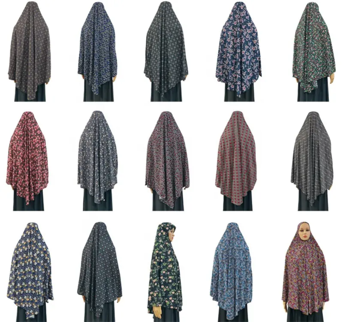 Hijab grand à enfiler