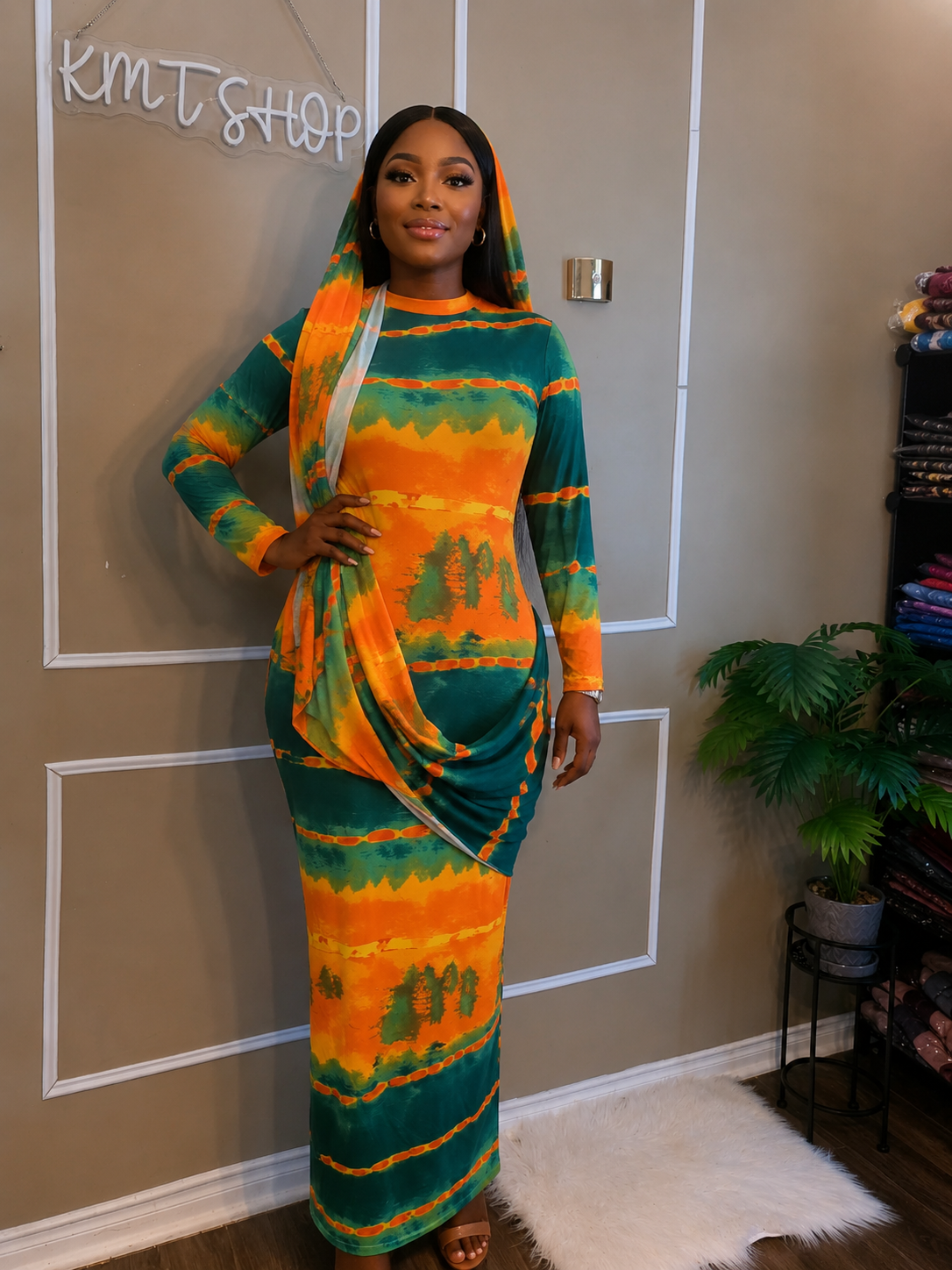 Robe Dampe style sari
