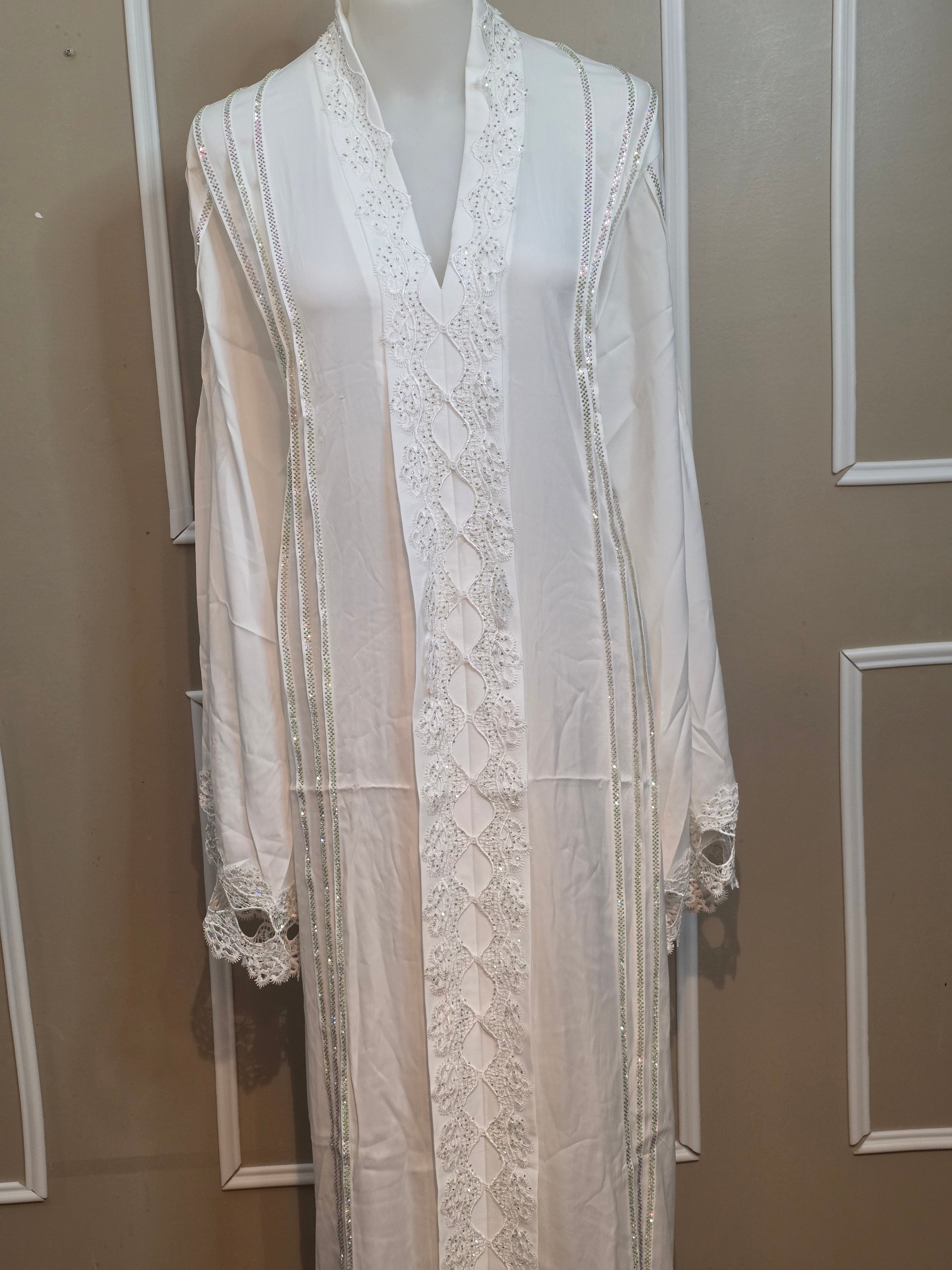 Abaya Élégance white