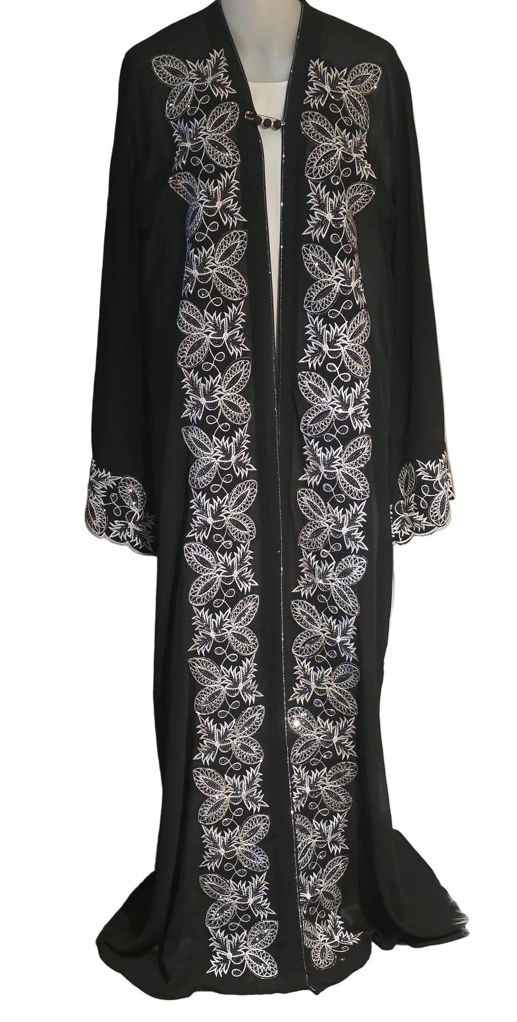Abaya Noor  - blanc