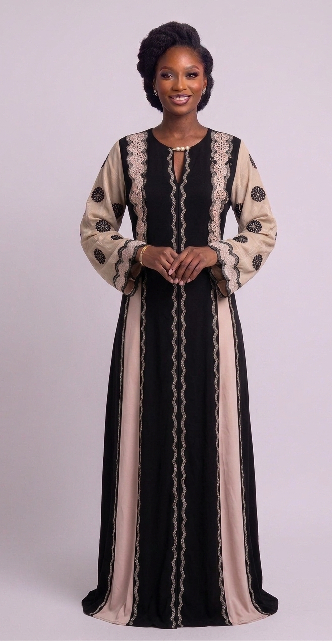 Abaya Perla - Noir