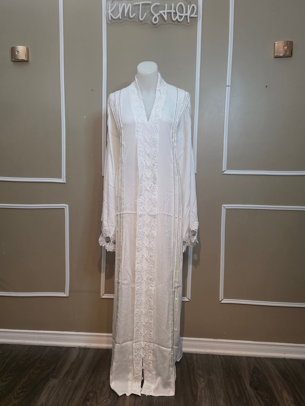 Abaya Élégance white