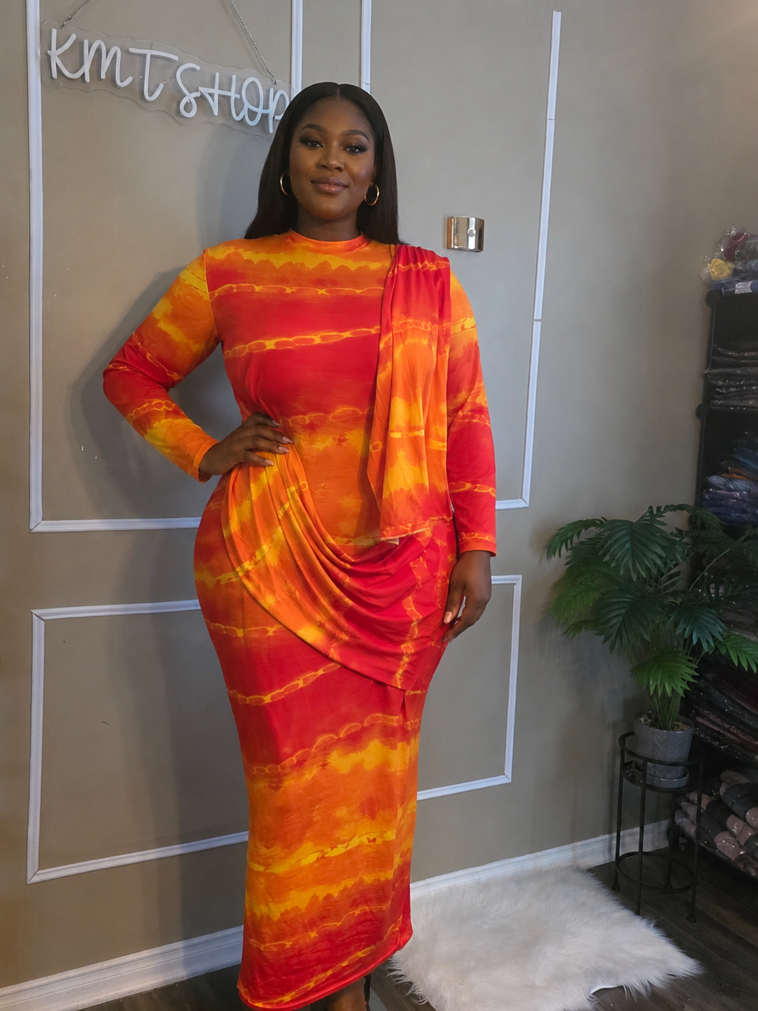 Robe Dampe style sari