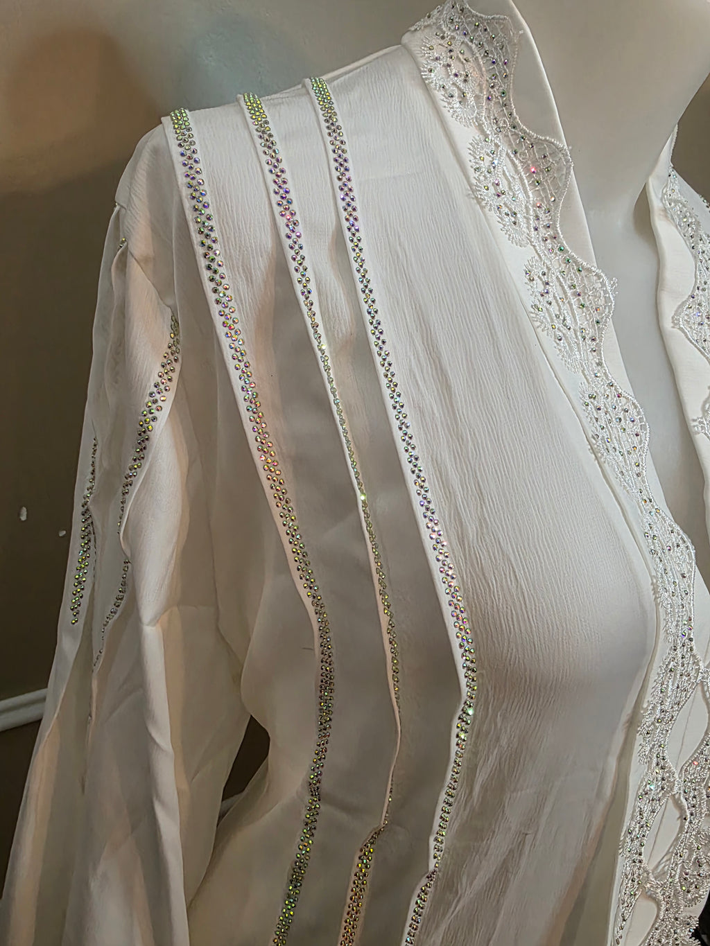 Abaya Élégance white