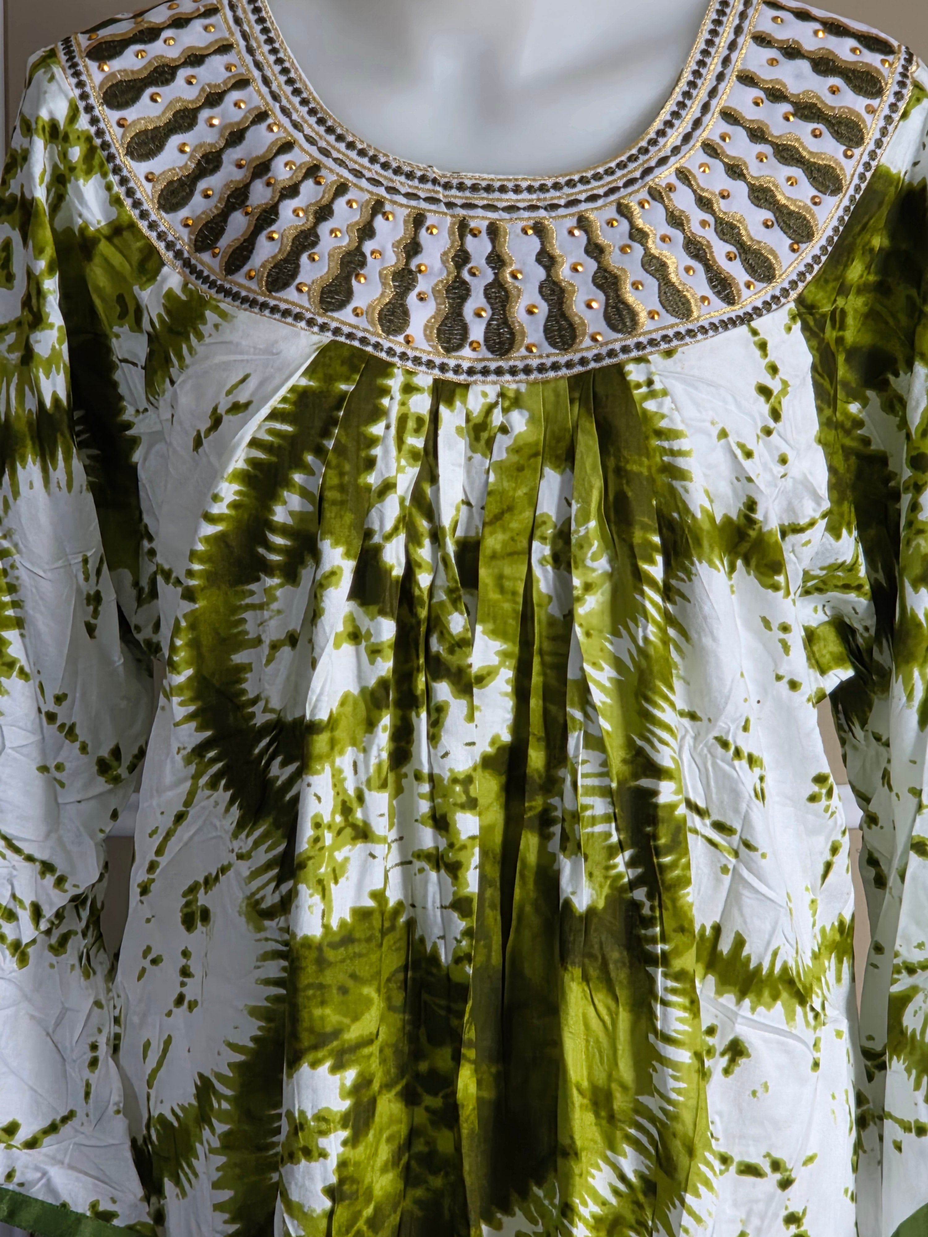 Boubou coton - grand foulard assorti