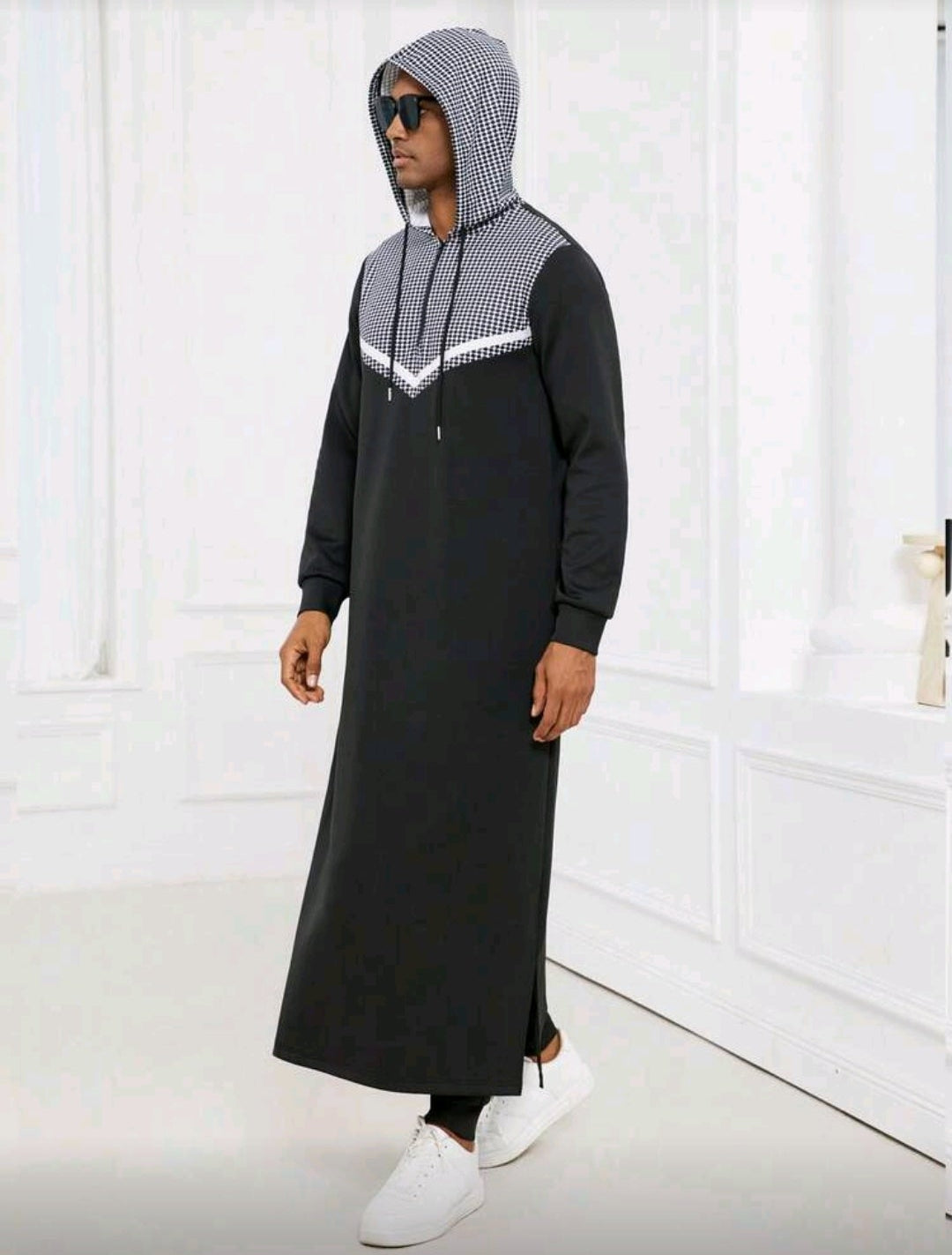 Qamis Homme à Capuche Urban KMT – Coton Premium