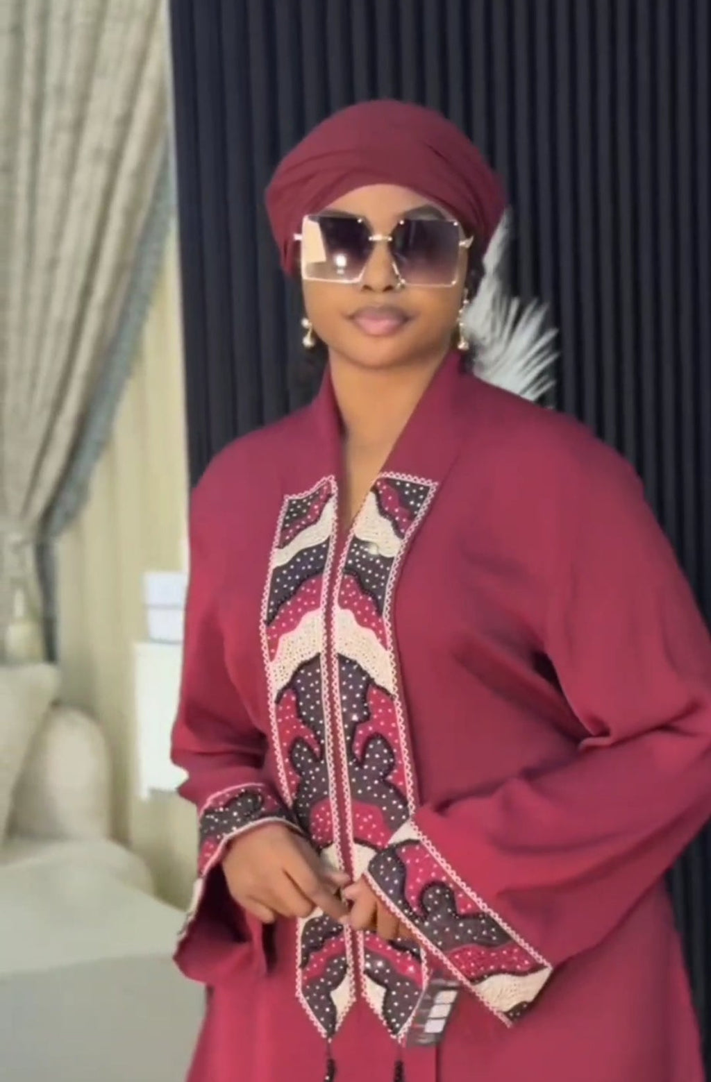Abaya strass