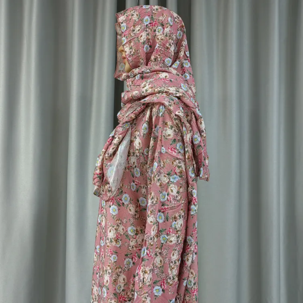 🌺PINK DRESS ~ built-in veil