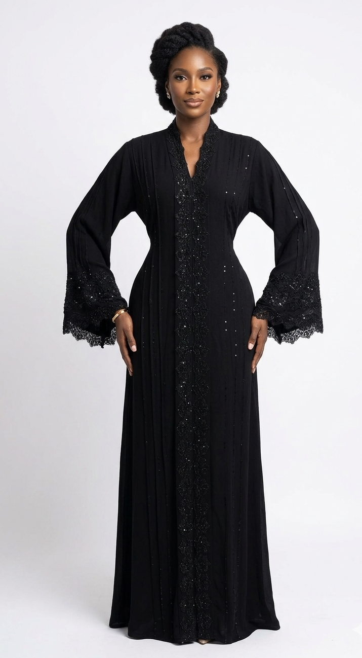 Abaya Black Diamond – Élégance instantané